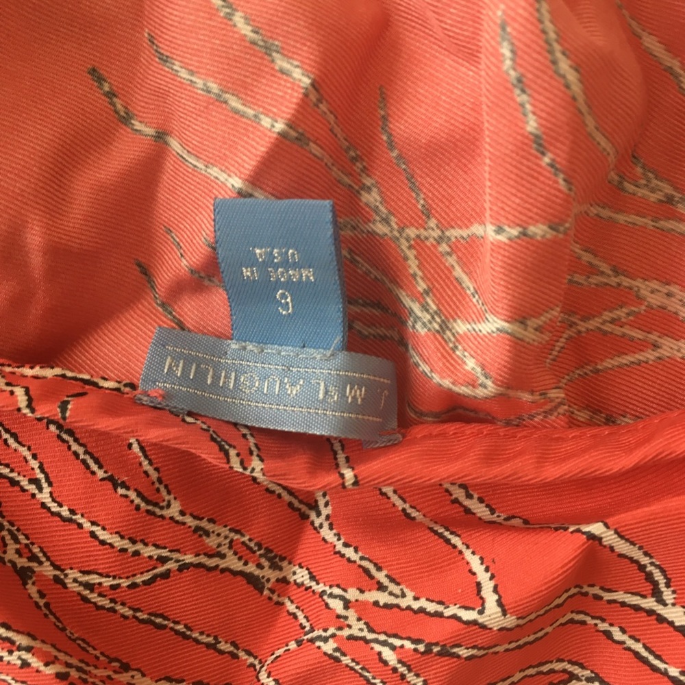 Coral red J McLaughlin top - Picture 4 of 8